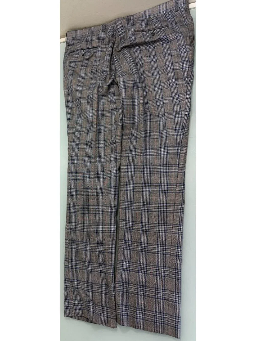 Paisley & Gray 2 Piece Suit Slim Fit 40L Blazer 34X32 Pants Double Vent Plaid - Picture 13 of 16